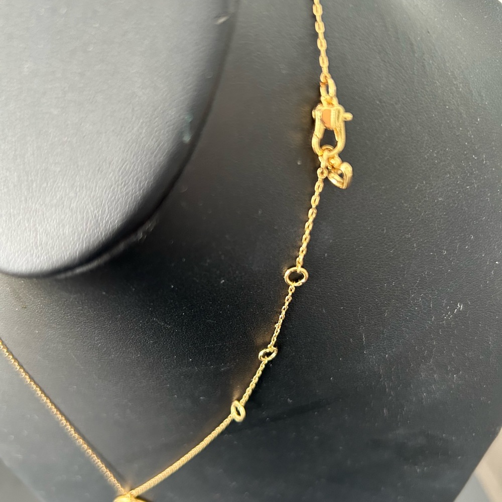 Kate, spade, NWOT evil eye mini pendant with 2 charms necklace - Picture 3 of 4